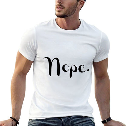 Womens Nope. T Shirt Womens Cute Graphic Tops Funnyn Girl  Affordable Price T-Shirt