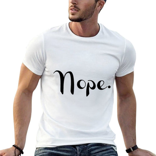 Womens Nope. T Shirt Womens Cute Graphic Tops Funnyn Girl  Affordable Price T-Shirt