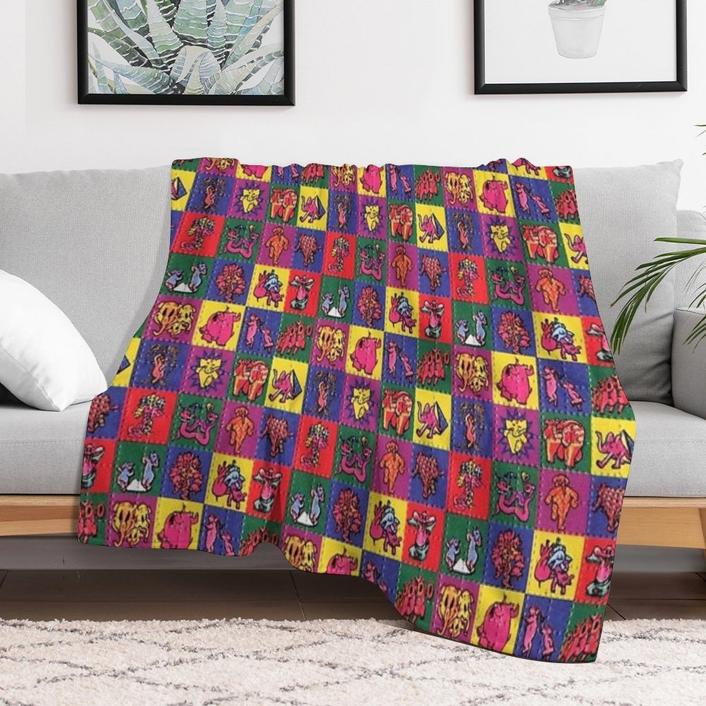 Blotter Art Throw Blanket
