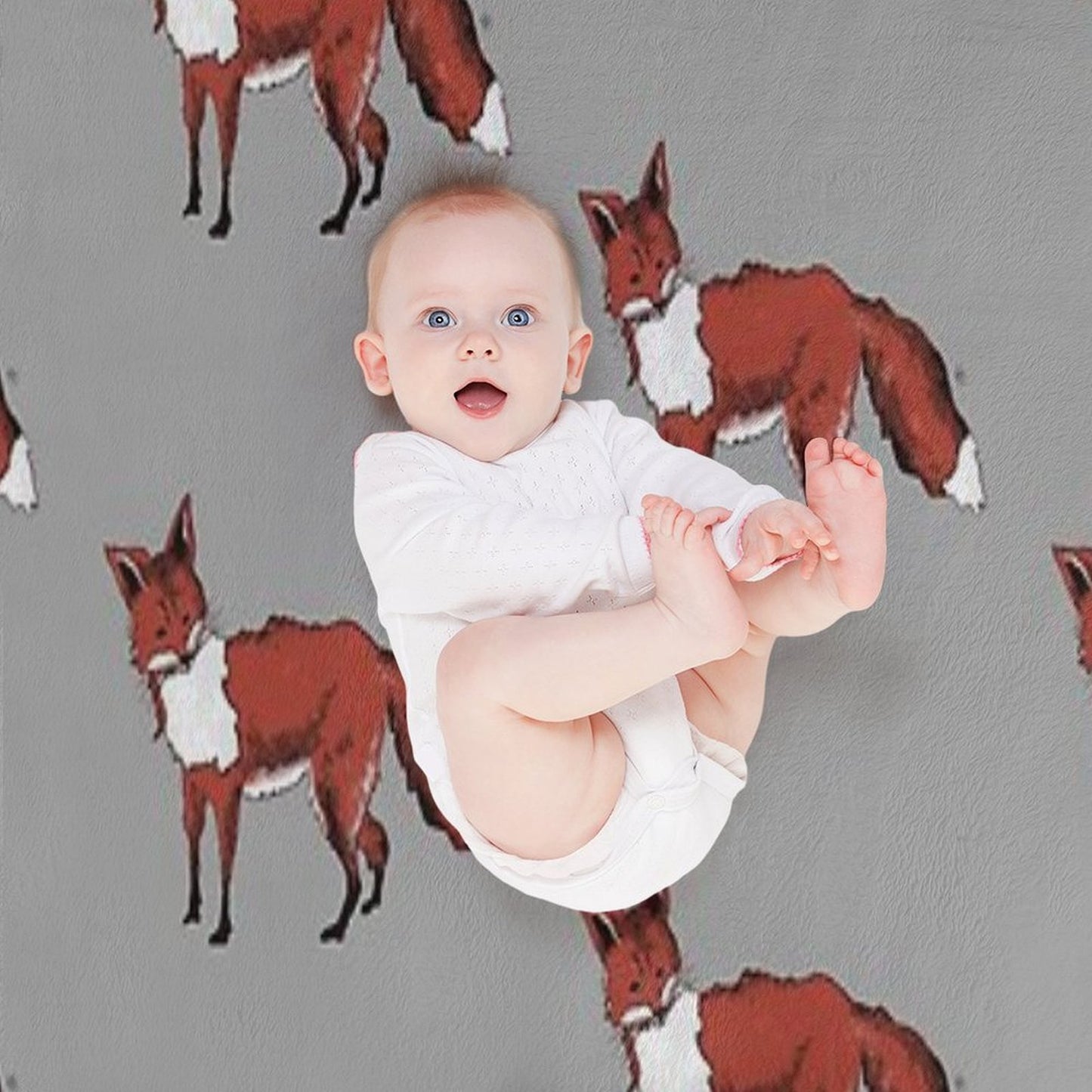 Mr Fox Throw Blanket