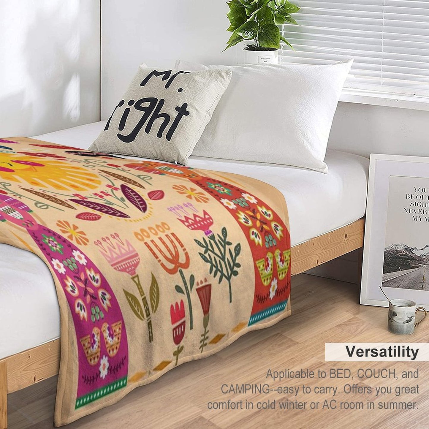 Folk Art Inspired By The Fabulous Frida Throw Blanket