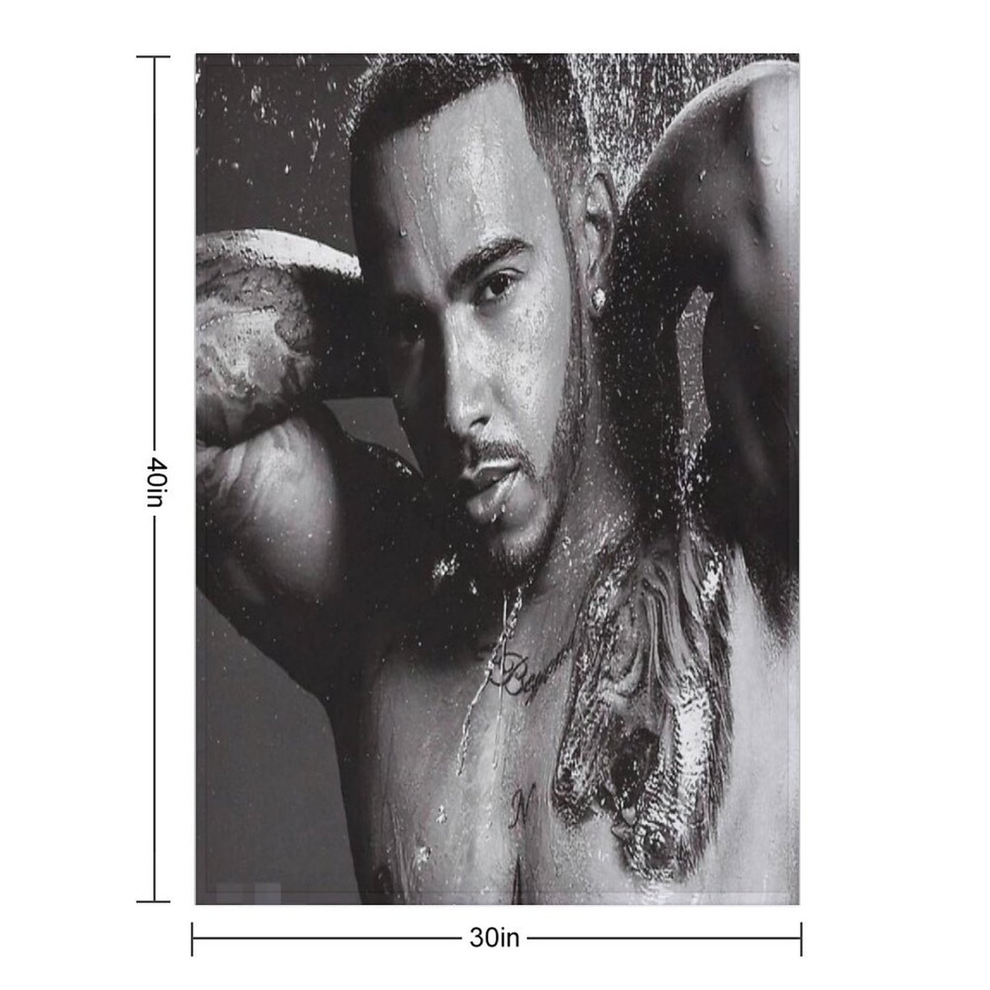 Lewis Hamilton Good Looks Throw Blanket