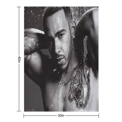 Lewis Hamilton Good Looks Throw Blanket