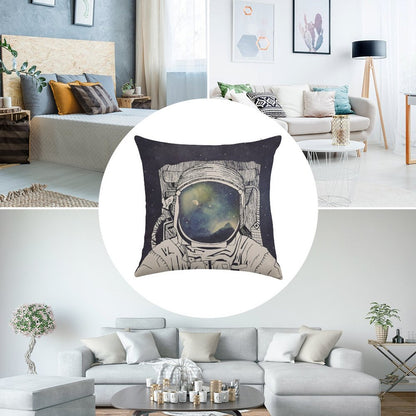 Dreaming Of Space Linen Throw Pillow Cover