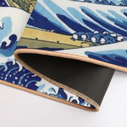 The Great Wave Off Kanagawa by Katsushika Hokusai Bath Mat