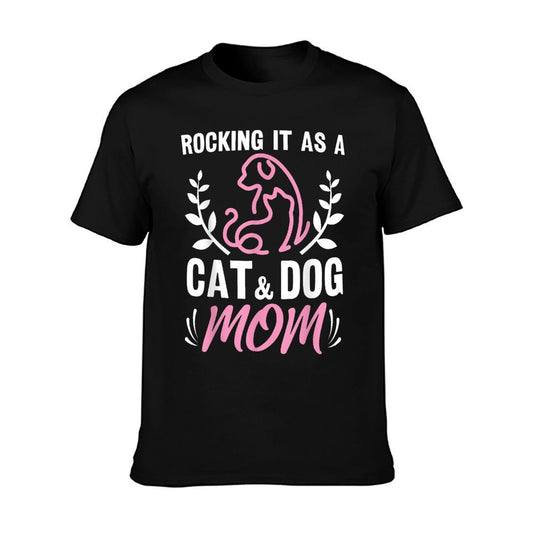 Cat And Dog Mom Fur Mama Mother&#39;s Day T-Shirt