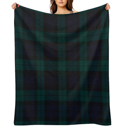 Black Watch Scottish Tartan Throw Blanket