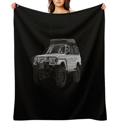 Landcruiser T-ShirtLc80 Yota Throw Blanket