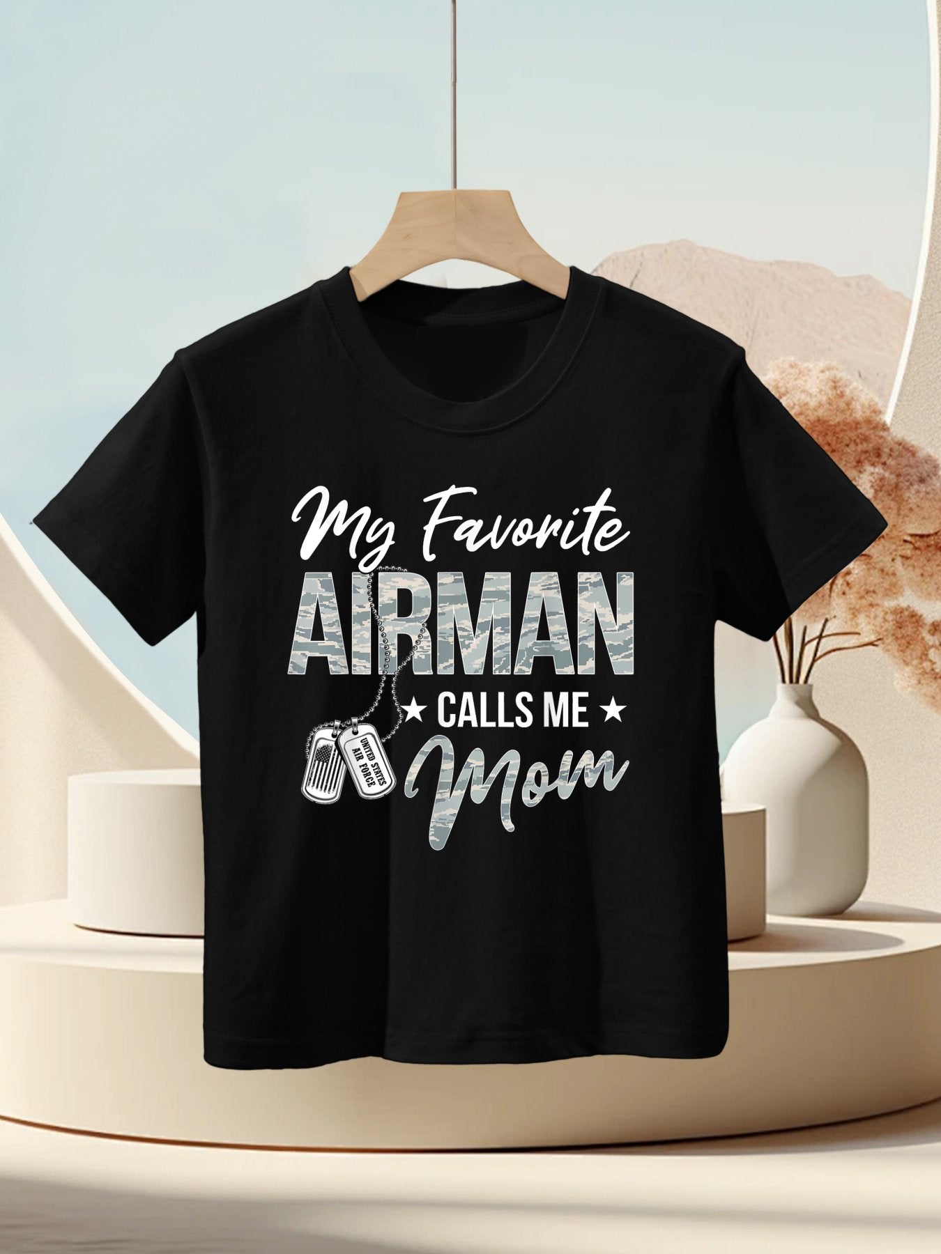 My Favorite Airman Calls Me Mom US Air Force Graduation Kids T-Shirt