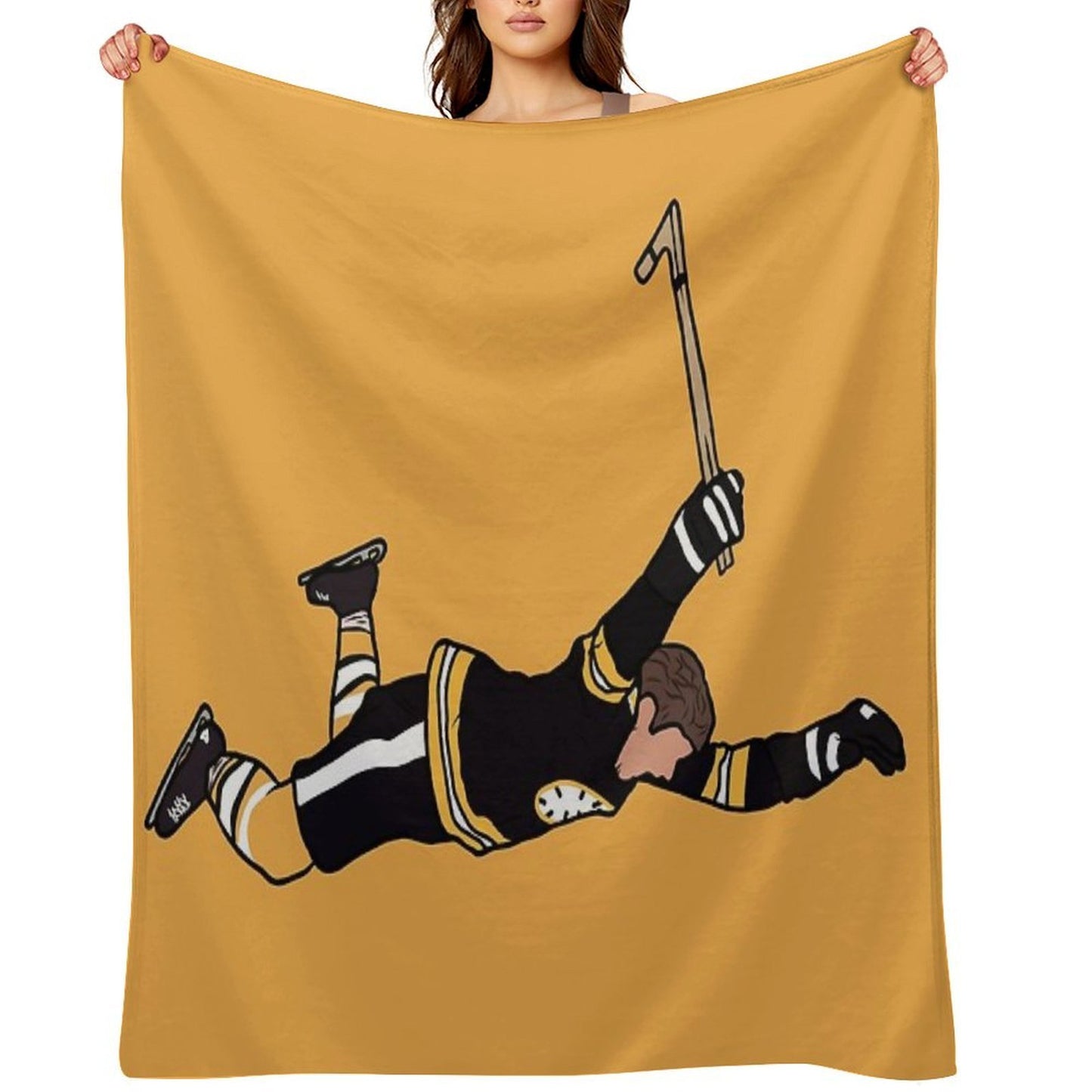 Bobby Orr Diving Celebration Throw Blanket