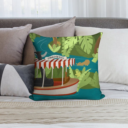 Cruising The Jungle Soft Skin-Friendly Throw Pillow