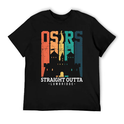 KP E-commerce Women&#39;s Straight Outta Lumbridge Gaming, Black, Small T-Shirt