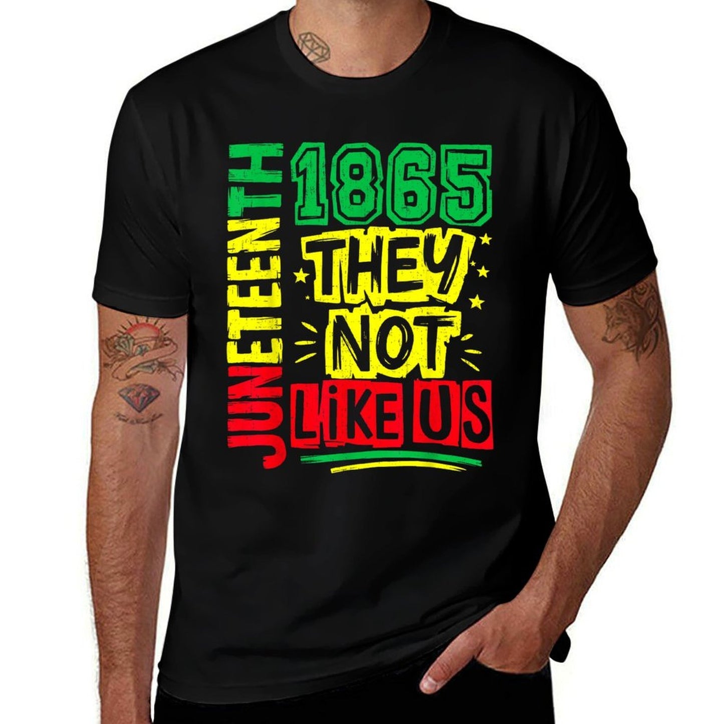 Juneteenth 1865 Black History Month Black Lives Matter Men  Versatile T-Shirt
