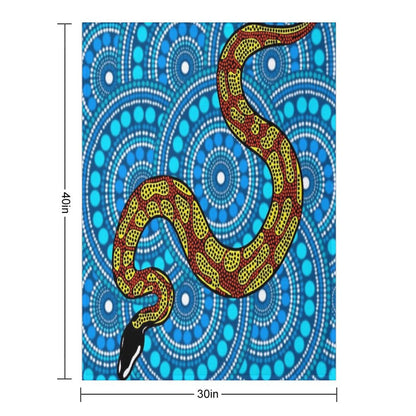 Indigenous Snake Throw Blanket