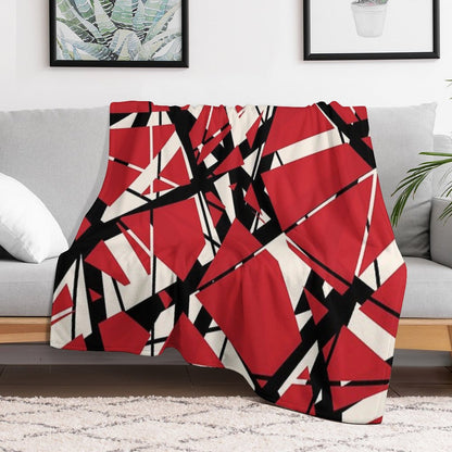 EVH Authentic Stripes Design (red) Throw Blanket