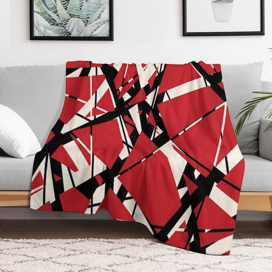 EVH Authentic Stripes Design (red) Throw Blanket