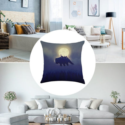 The End of All Things - Night Version Linen Throw Pillow Cover