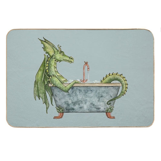 Dragons Love Bubble Baths Bath Mat