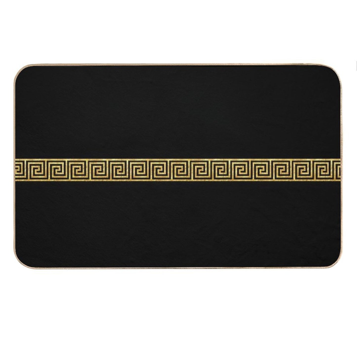Gold Greek Key Bath Mat