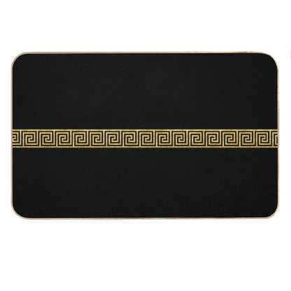 Gold Greek Key Bath Mat