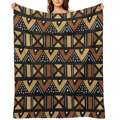 Mud Cloth Mali Throw Blanket