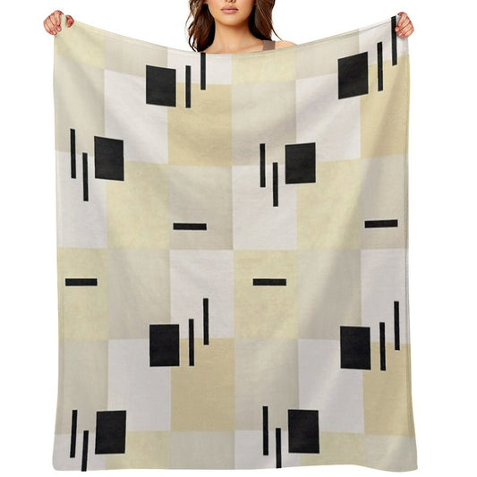 Geometric Textures Throw Blanket