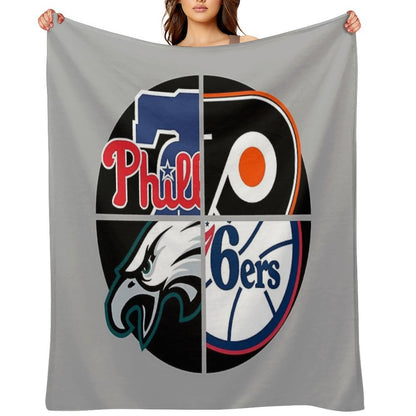 Philadelphia Sports Quad Throw Blanket
