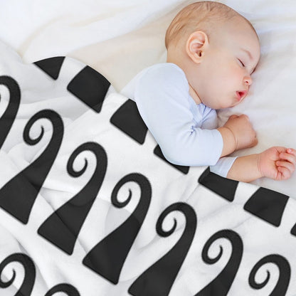 Elegant Greek Style Waves Ornament, Timeless Design, Not AI Throw Blanket