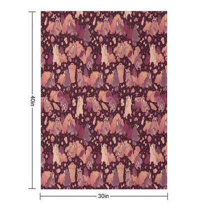 Raccoons Nighttime Pillage Throw Blanket
