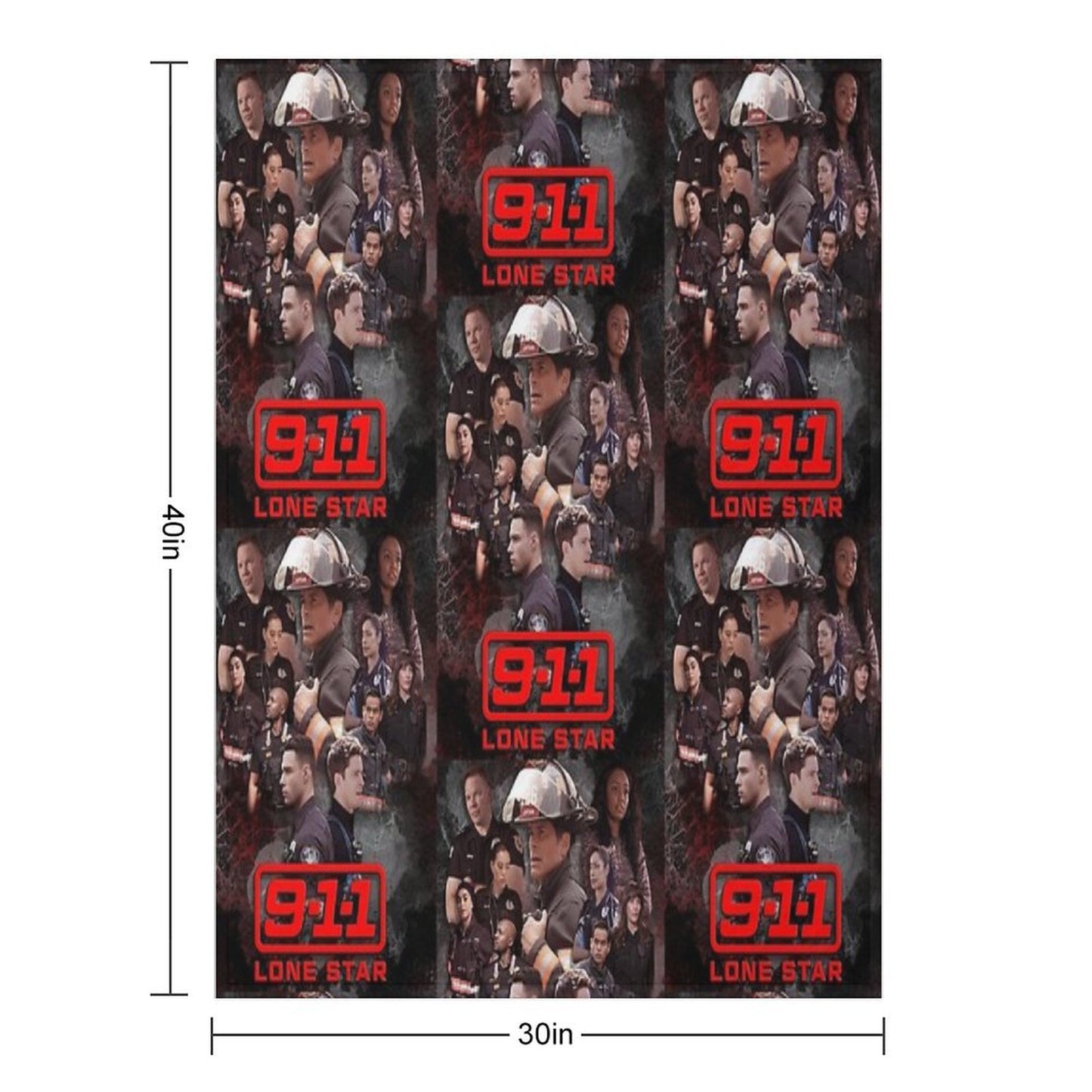 911 Lone Star - Cellular Throw Blanket