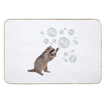 Bubbles The Raccoon Bath Mat