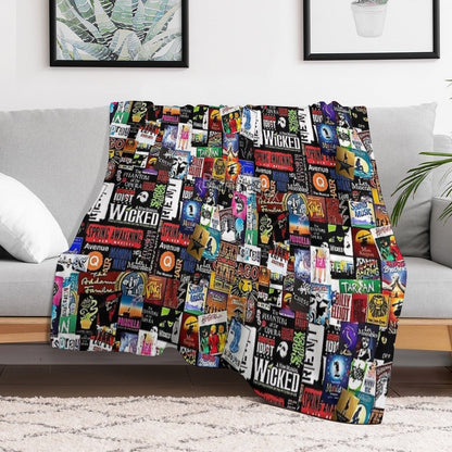 Collage II Musical Throw Blanket