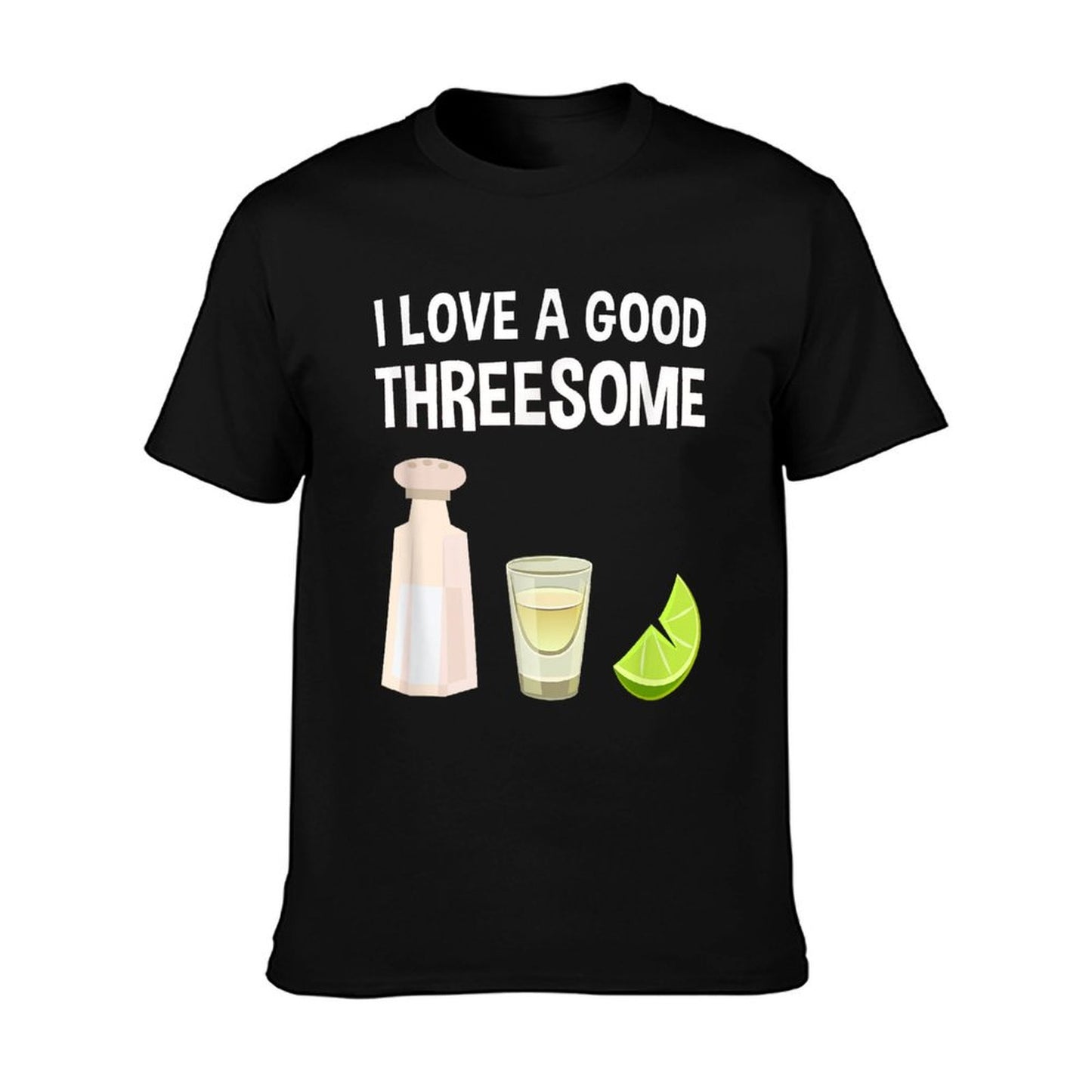 Salt Lime Tequila Threesome Bartender Bar Drink T-Shirt