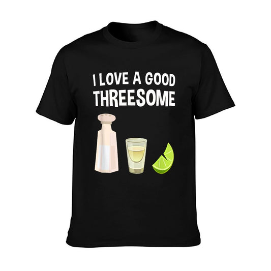 Salt Lime Tequila Threesome Bartender Bar Drink T-Shirt