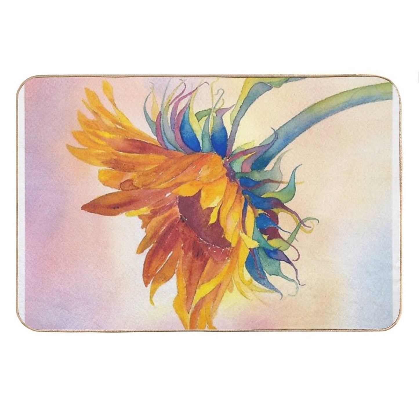 A Golden Touch Bath Mat