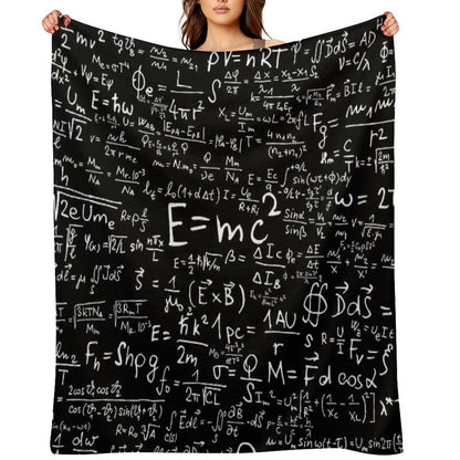 Physics Equations Throw Blanket
