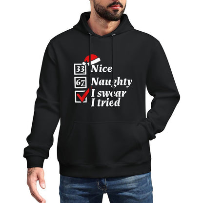Funny 67 Meme I Swear I Tried 6-7 Christmas Breathable Fabric Hoodie