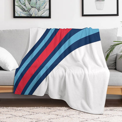 F1 Martini Stripes - Formula One Throw Blanket