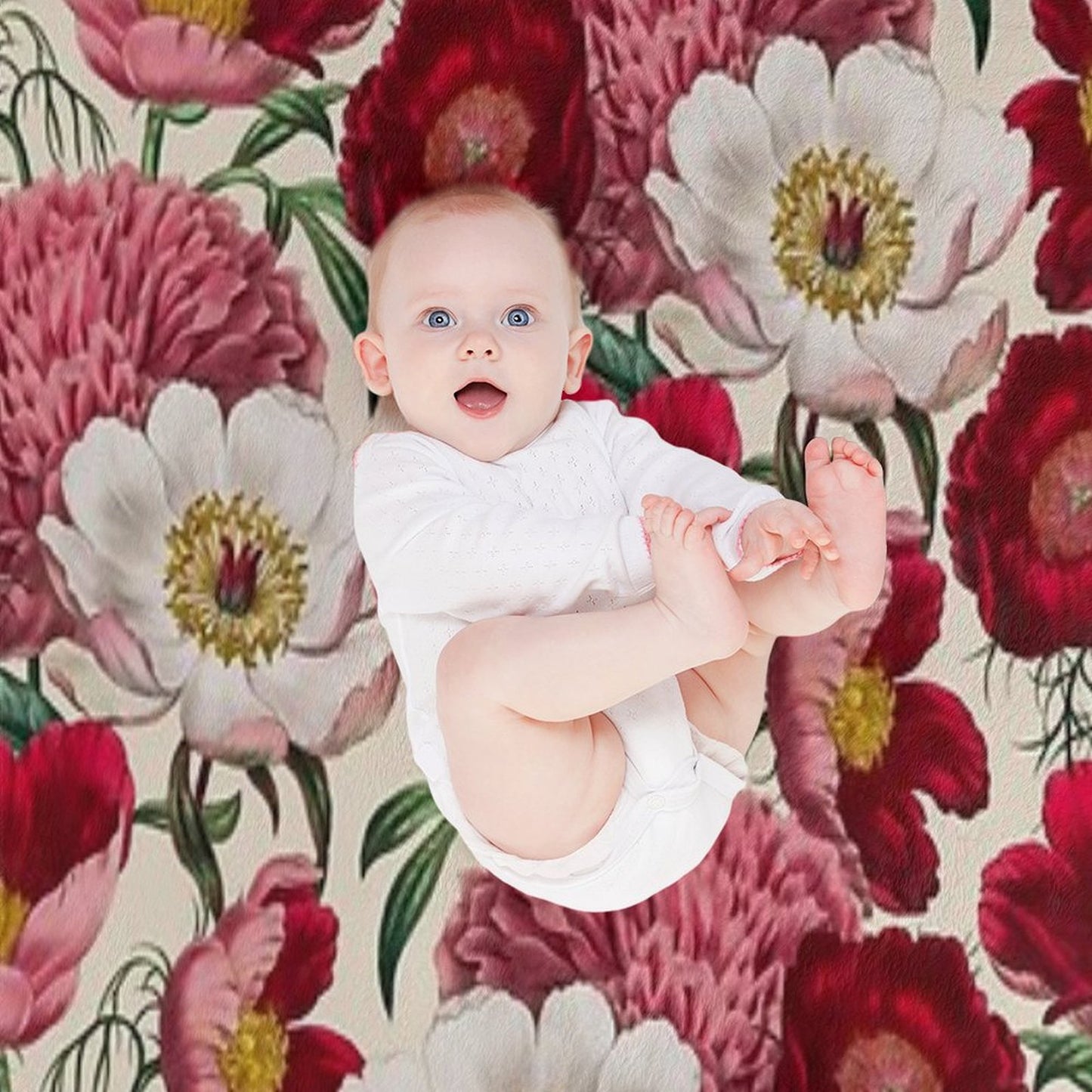 Flower Garden Throw Blanket