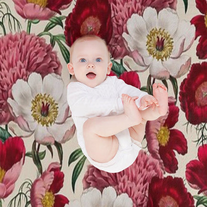 Flower Garden Throw Blanket