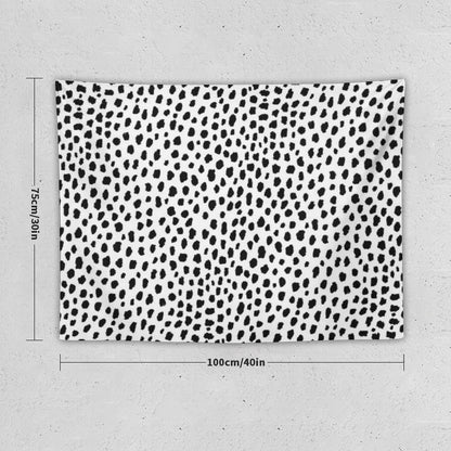 Dalmatian Spots (blackwhite) Tapestry
