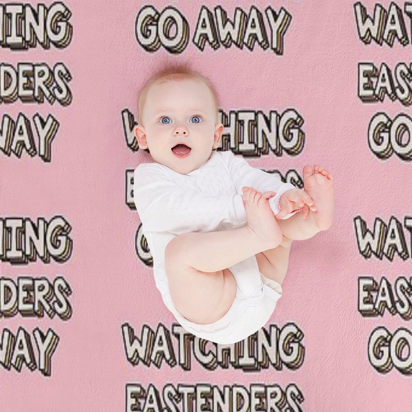 Watching Eastenders Go Away Throw Blanket