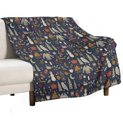 Winter Nights Throw Blanket