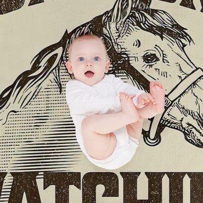 This Is My GUNSMOKE Watching Blanket Funny Retro TV Throw Blanket