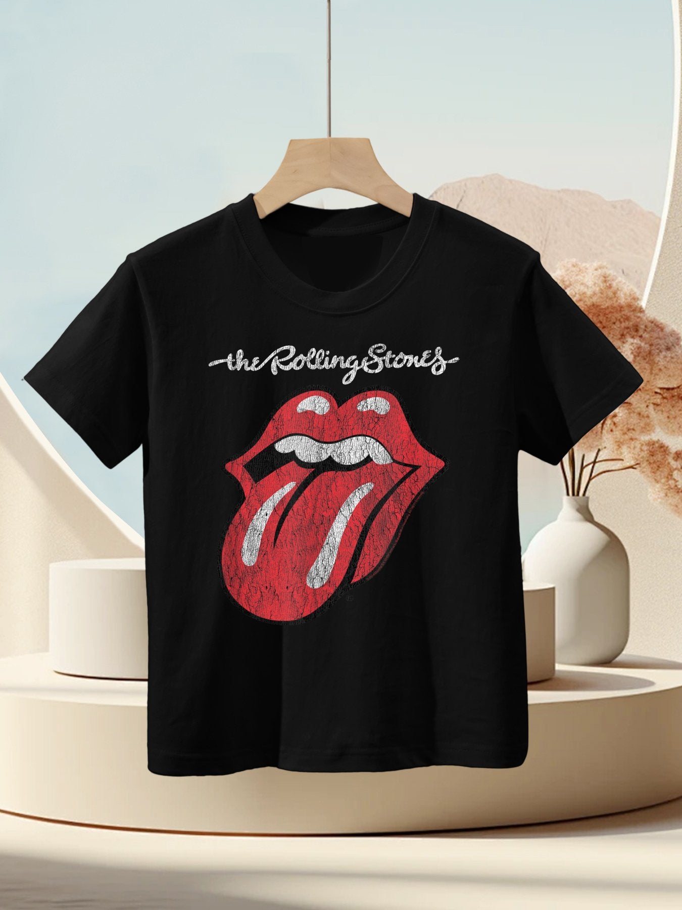 Rolling Stones Official Script Tongue Kids T-Shirt