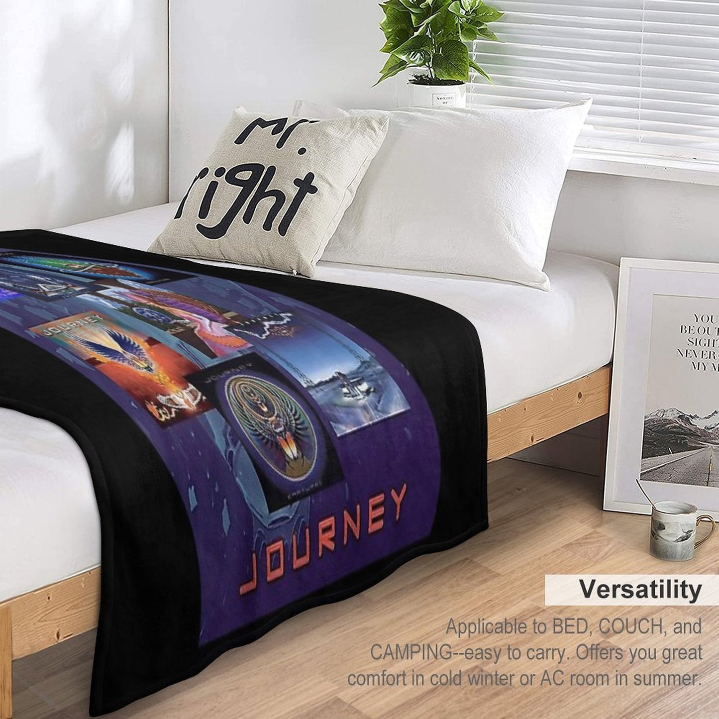 Vintage Tour Music Band Singer Albums Throw Blanket