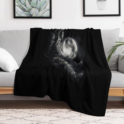Moon Play Throw Blanket