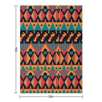 African Tribal Seamless Throw Blanket