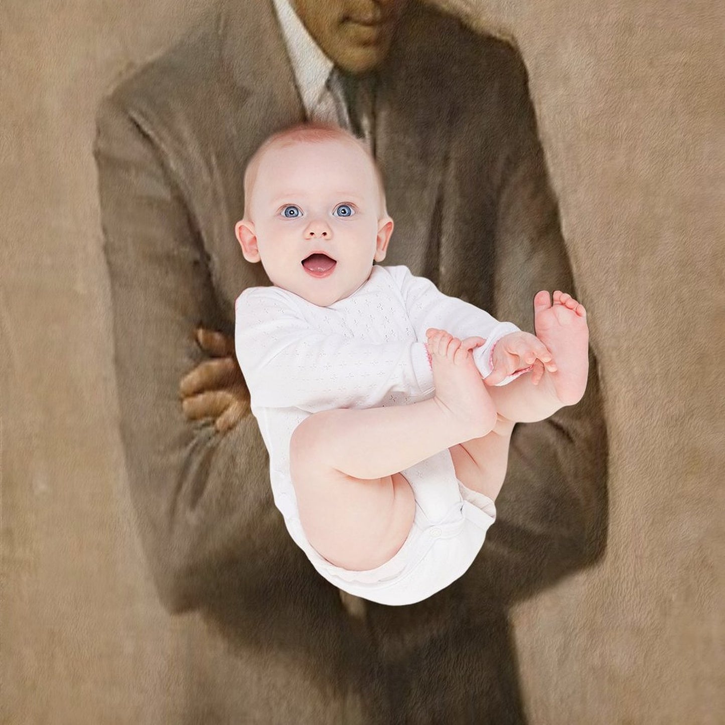 John F Kennedy Official Portrait by Aaron Shikler Throw Blanket