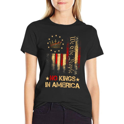 Patriotic Pro-Democracy Protest June 14 No Kings In America  Relaxed-fit T-Shirt